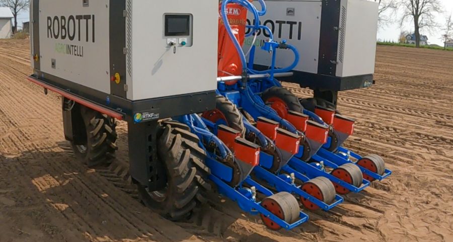 Robot Robotti i siewnik Monosem
