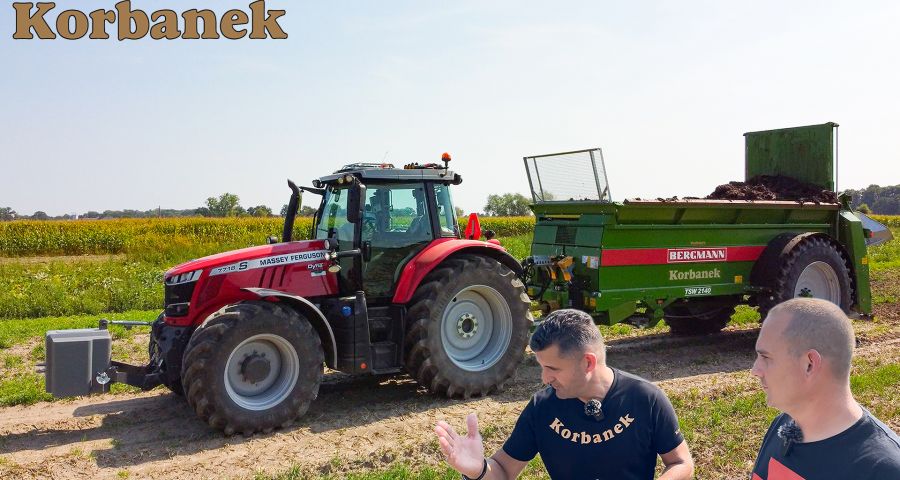 Na swoim 32 ha gospodtarwie nastawionym na hodowlę bydła Szymon testował rozrzutnik Bergmann 2140 od Korbanek