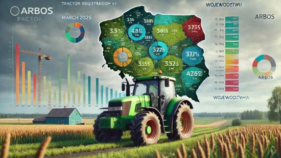 REJESTRACJE CIĄGNIKÓW NOWYCH I UŻYWANYCH W POLSCE - MARZEC 2025 i PODSUMOWANIE