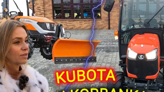 Pomiar siły uciągu w ciągniku Kubota