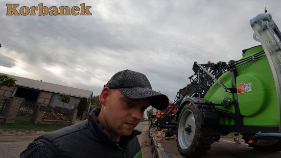 Pan Cezary zakupił w 2024 roku od firmy Korbanek opryskiwacz Tolmet Bruno 1515