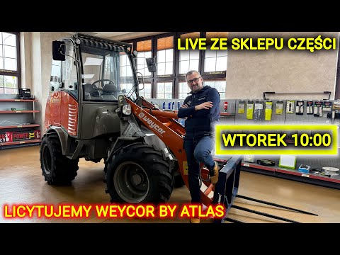Embedded thumbnail for NA ŻYWO ZE SKLEPU CZĘŚCI - LICYTACJA ŁADOWARKI WEYCOR