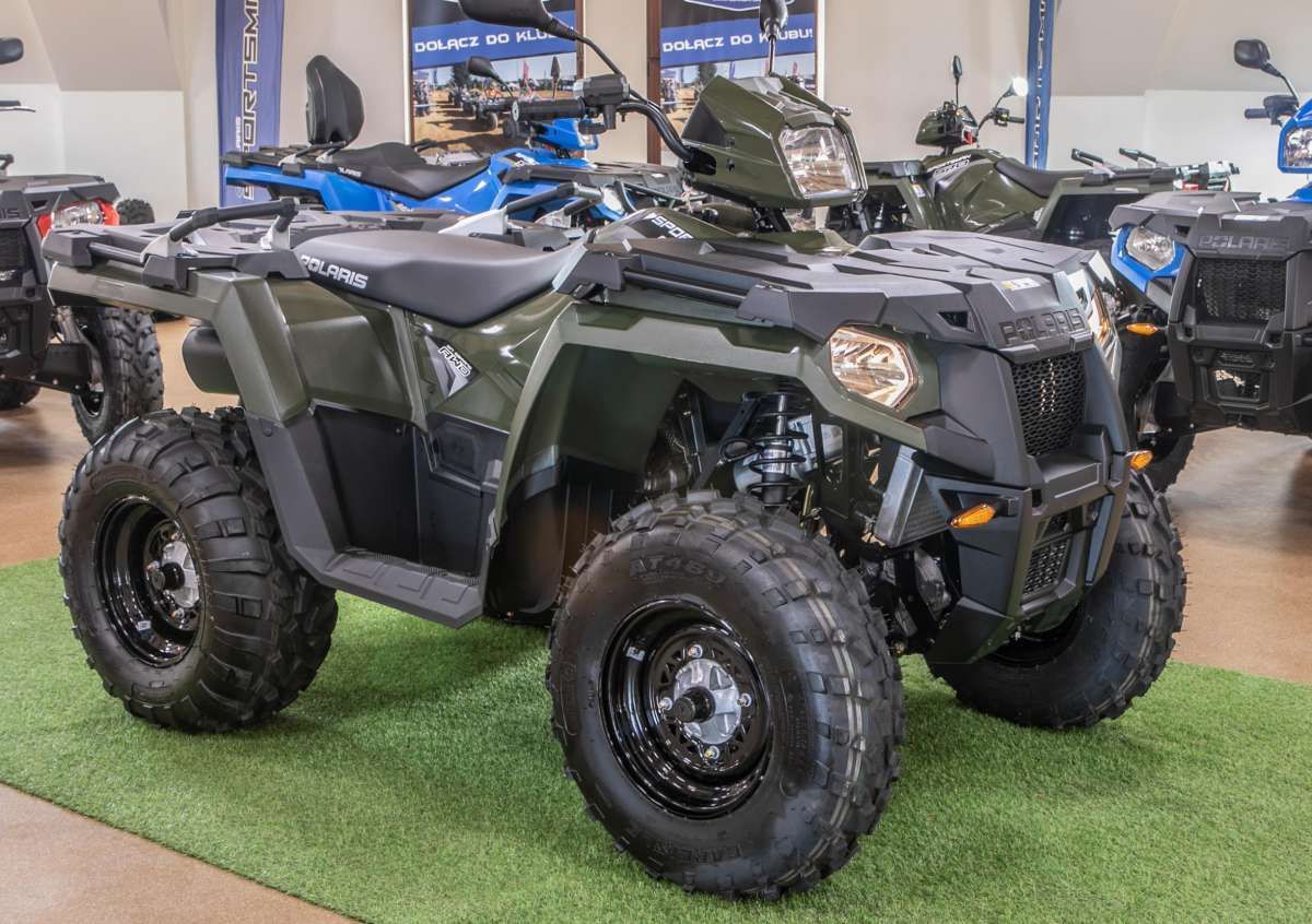 Pojazd Atv felgi stalowe kolor zielony motocyklowa kierownica Sportsman 570 EPS Polaris Korbanek