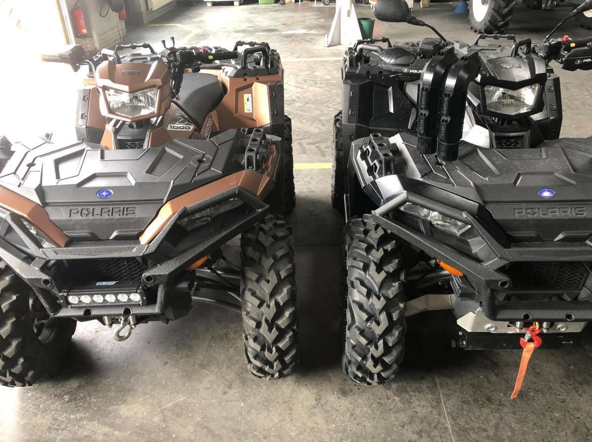 1000 XP Polaris Sportsman Drwal z piła powalone drzewa Quad koloru miedzianego