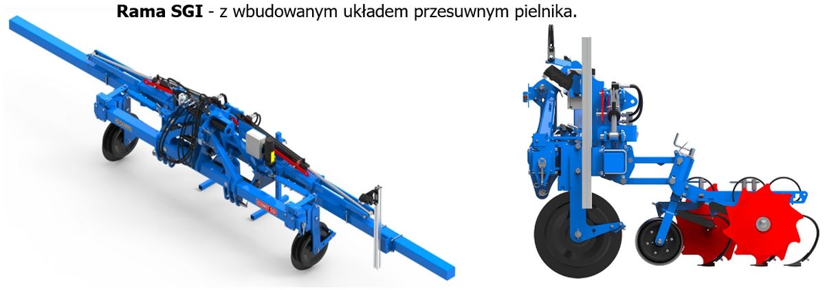 Rama SGI ze zintegrowanym układem przesuwu pielnika
