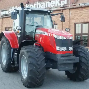 ciągnik rolniczy nowy Massey Ferguson 7700 nowy ciągnik rolniczt Massey Ferguson 7700 zdjęcie z przodu od prawej strony
