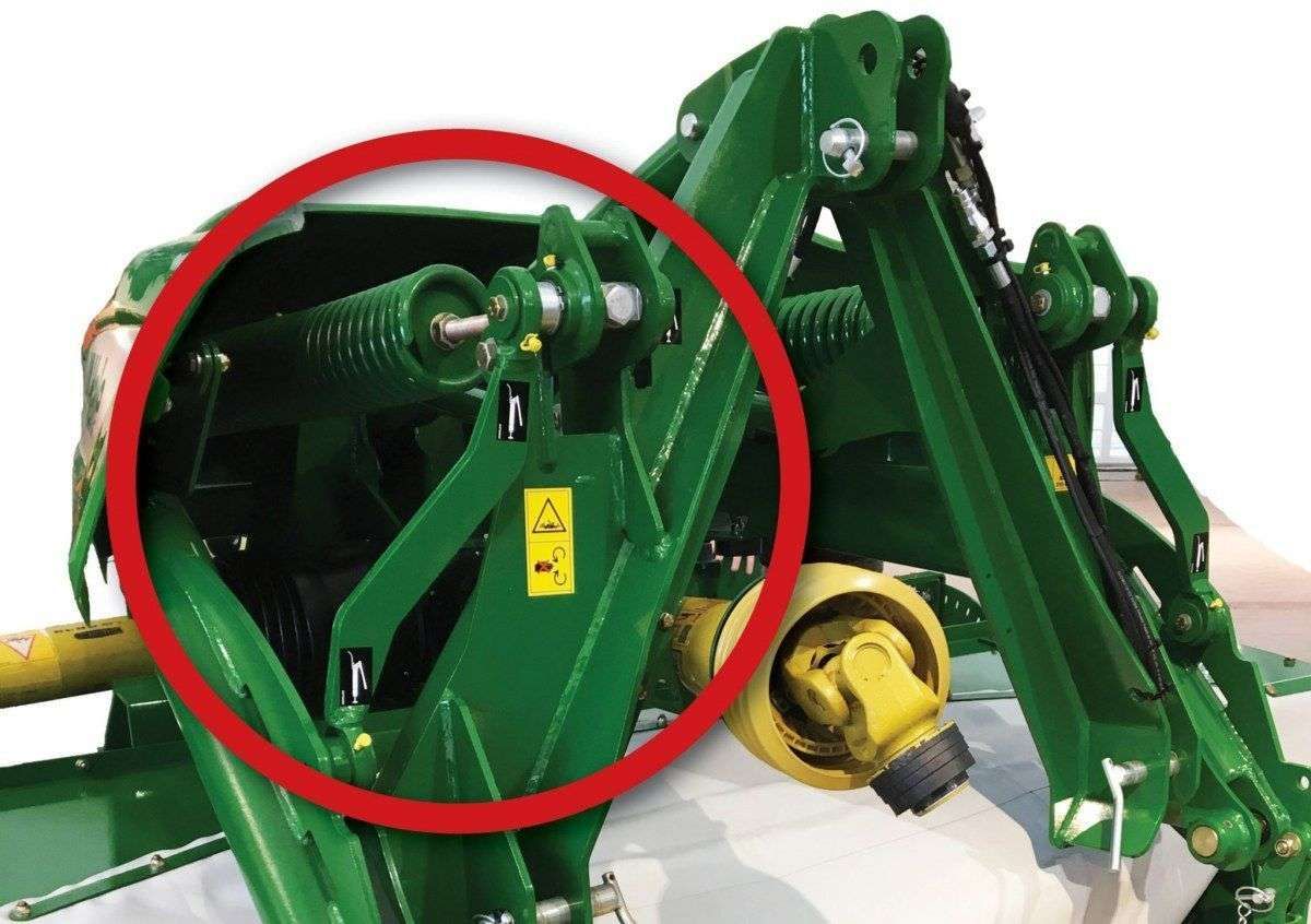 System zawieszenia kosiarki F3100