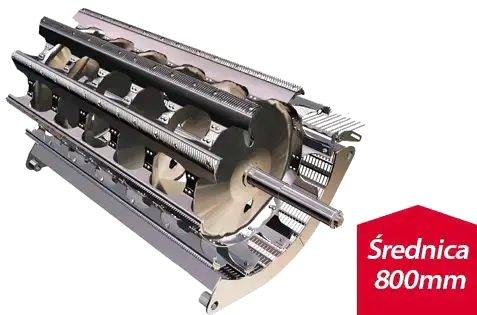 bęben młócący o średnicy 800 mm Rostselmash Bęben o średnicy 800 mm w kombajnach Rostselmash korbanek pl
