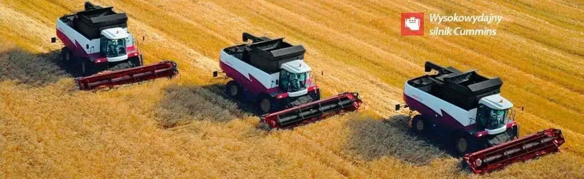 silnik Cunmmins w Rostselmash Acros Plus wysokowydajny silnik Cunmmins w kombajnach zbożowych Rostselmash Acros Plus do korbanek