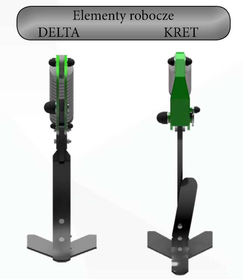 Elementy robocze agregatów bezorkowych Tolmet DELTA i KRET