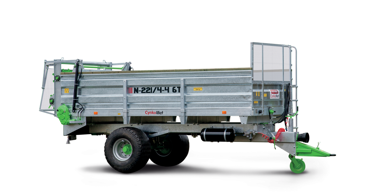 Większy rozrzutnik obornika N-221 8 ton Rozrzutnik obornika N-221 8 tonowy jak 6 tonowy